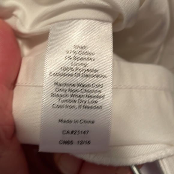 Reduced! Talbots white cotton scalloped skirt - Picture 7 of 7